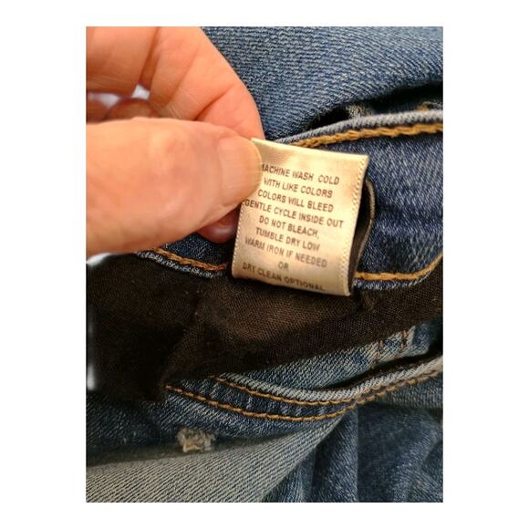 Flying Monkey Platinum Distressed Sashiko Boro Patched Womens Skinny Jeans Sz 28 - Picture 8 of 13